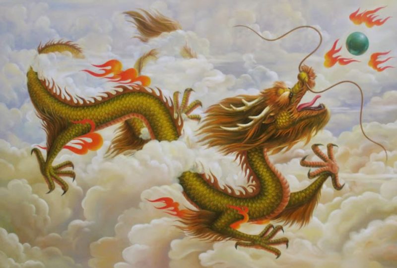 Một bức tranh phong cảnh mang tính tâm linh, thể hiện sự bình yên và may mắn cho nữ Mậu Thìn 1988