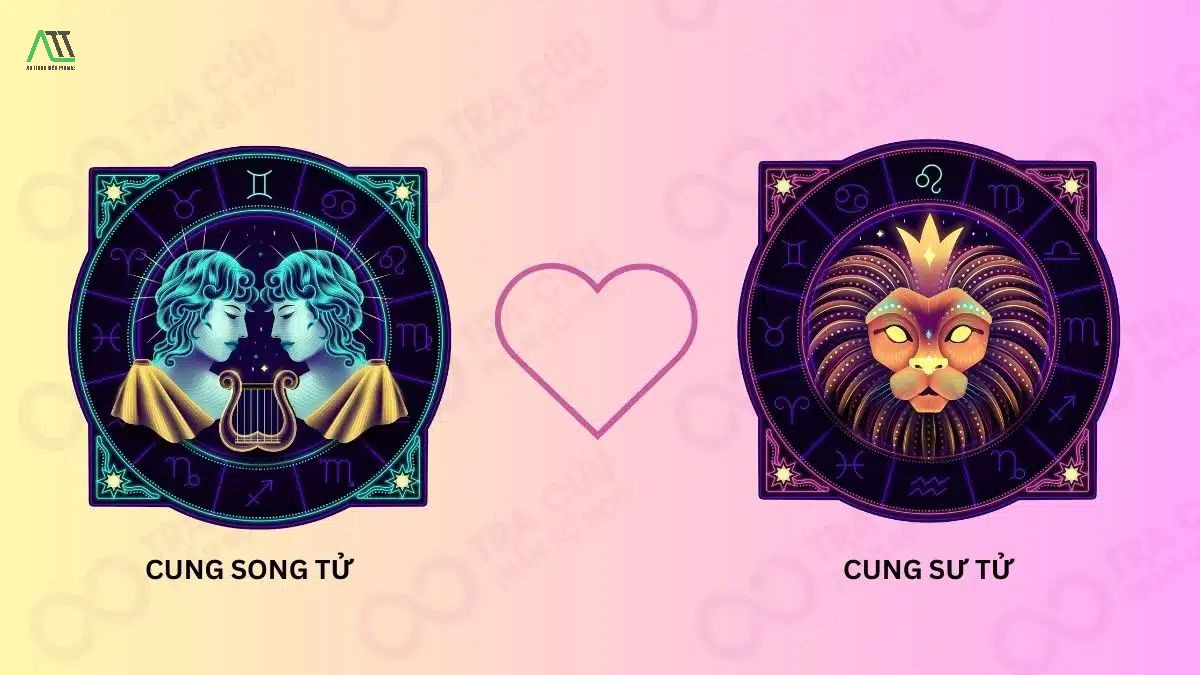 Nam Sư Tử và Nữ Song Tử hòa hợp nhờ sự năng động và sáng tạo chung.