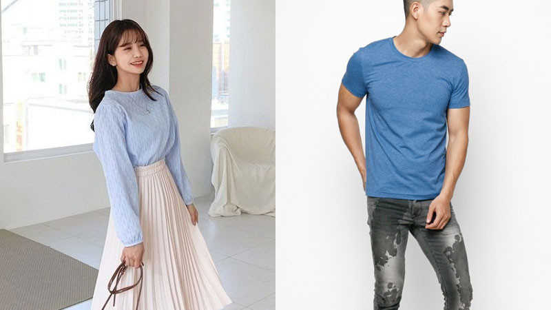 Người đàn ông lịch lãm trong trang phục màu xanh lam