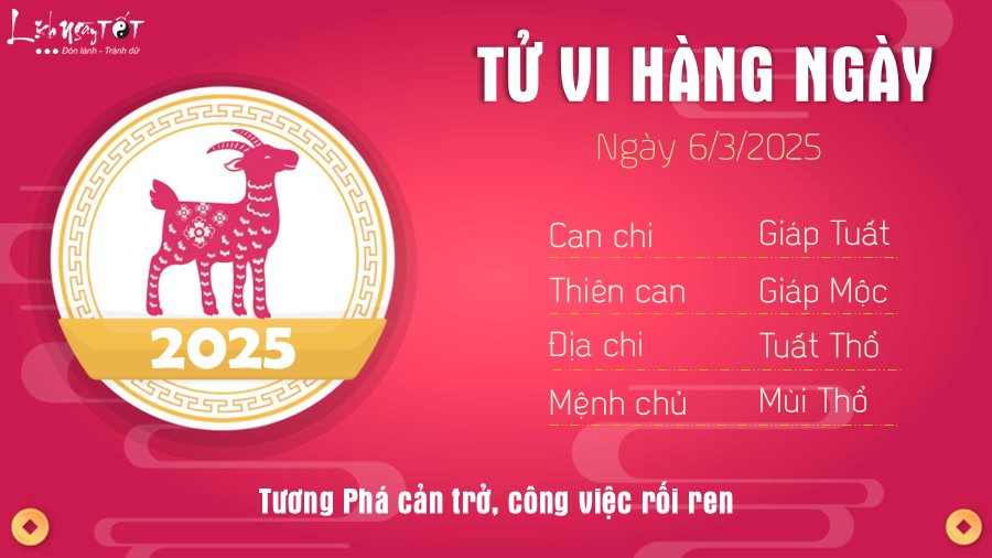 Người tuổi Mùi có tài lộc ổn định nhưng cần cẩn trọng trong các mối quan hệ theo tử vi 6/3/2025