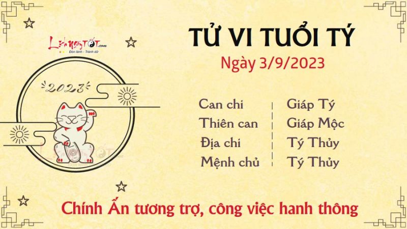 Người tuổi Tý làm việc chăm chỉ, đón nhận may mắn trong sự nghiệp ngày 3 tháng 9