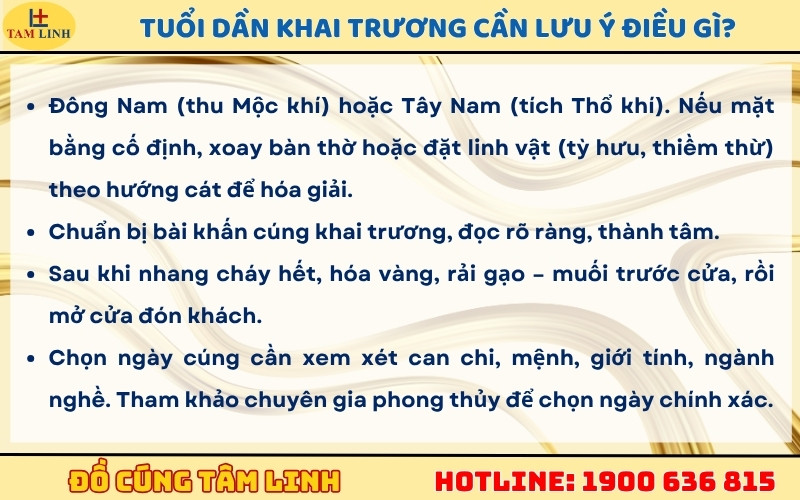 Những lưu ý quan trọng khi tuổi Dần khai trương để thu hút may mắn