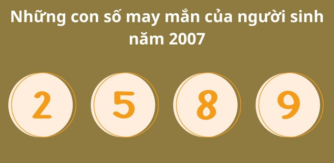 Nữ Đinh Hợi 2007 nên chọn con số may mắn nào để thu hút tài lộc