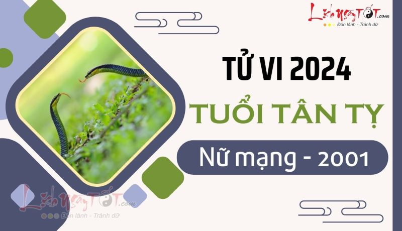 Phân tích tử vi 2001 năm 2024 nữ mạng