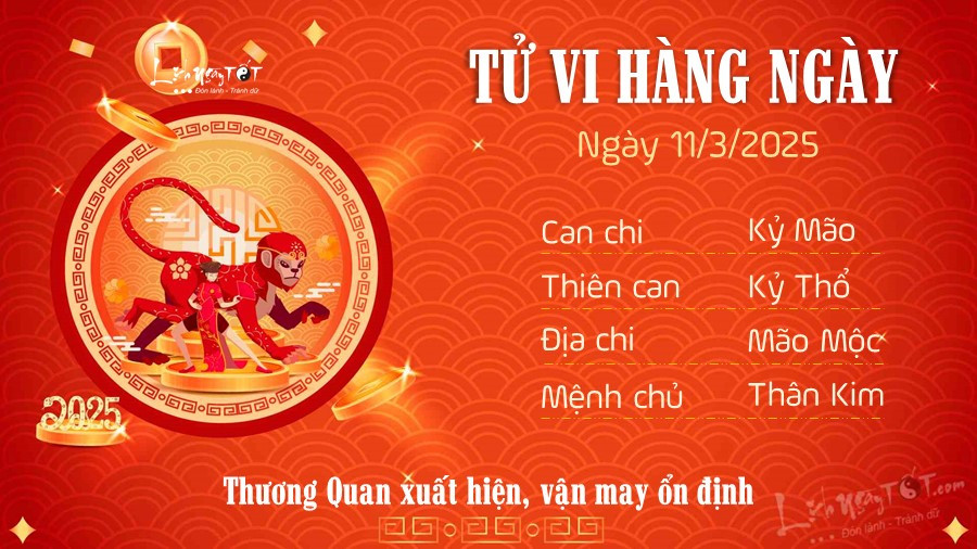 Phân tích vận hạn của tuổi Thân trong ngày 11/3/2025