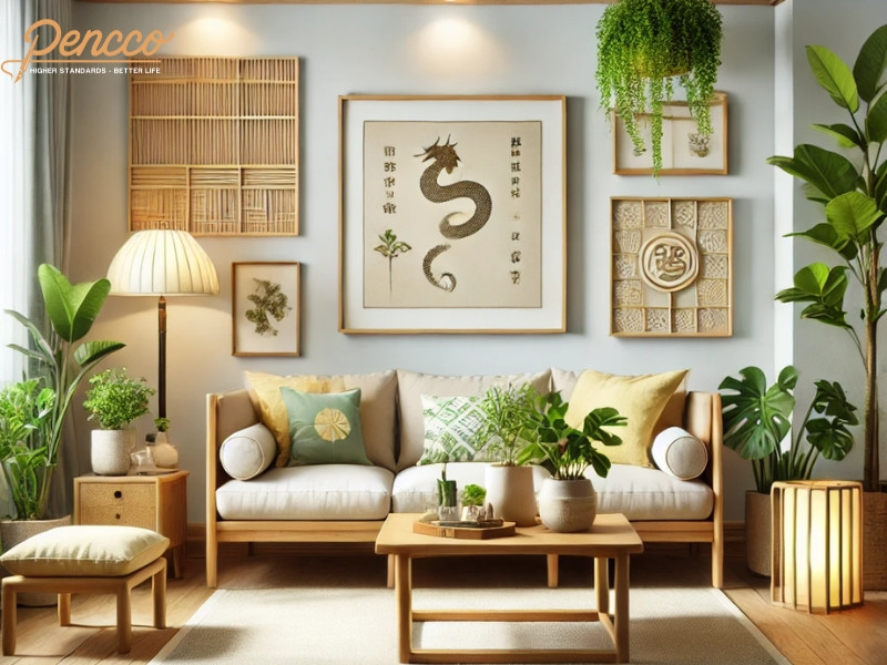 Phòng khách hài hòa cho tuổi Thìn mệnh Mộc 