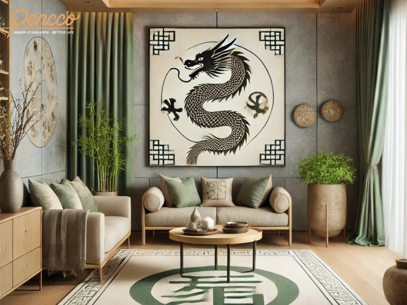 Phòng khách hài hòa cho tuổi Thìn mệnh Thổ 