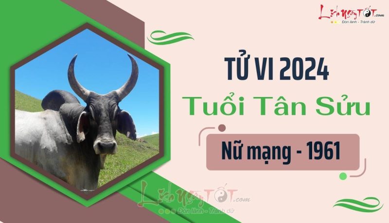Phụ nữ tuổi Tân Sửu 1961 tìm hiểu tử vi năm 2024 nữ mạng để đón cát lành