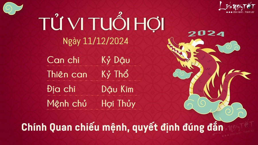 Quan hệ xã hội của tuổi Hợi ngày 11/12/2024