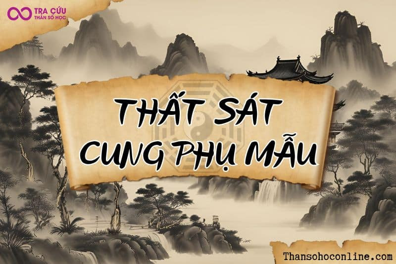 Sao Thất Sát cung Phụ Mẫu thể hiện mối quan hệ gia đình, sự xa cách hoặc mâu thuẫn trong tuổi thơ