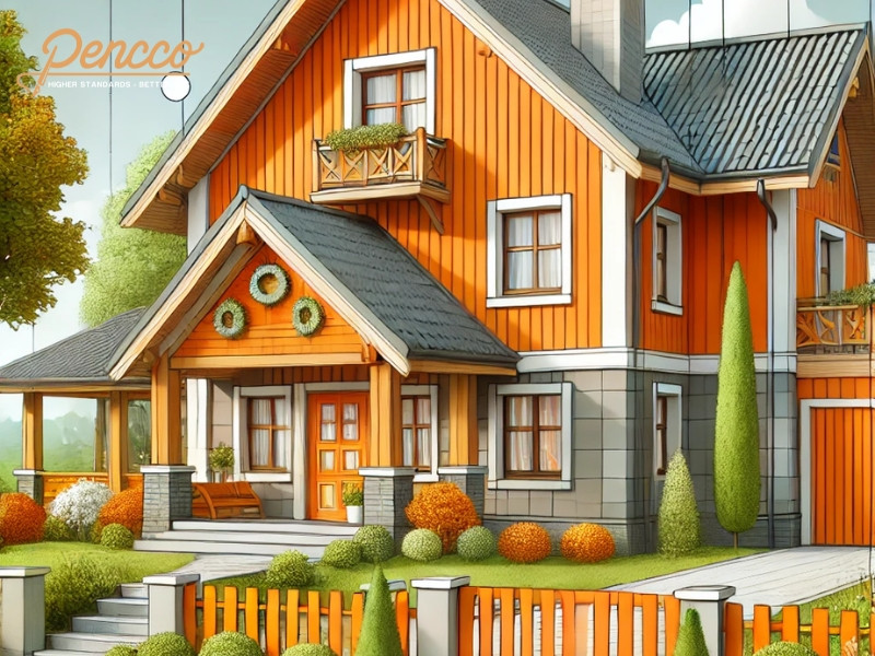 Thiết kế ngoại thất với các chi tiết màu cam