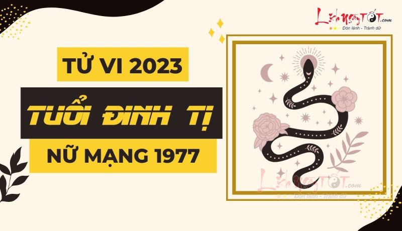Tổng quan tử vi tuổi Đinh Tỵ 1977 nữ mạng năm Quý Mão 2023