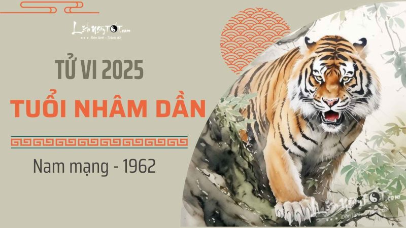 Tổng quan tử vi tuổi Nhâm Dần 1962 nam mạng năm 2025