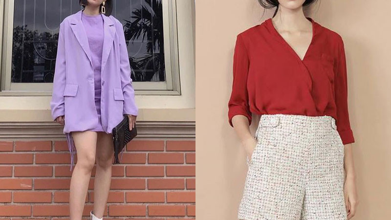 Trang phục màu tím và đỏ cho người tuổi Sửu