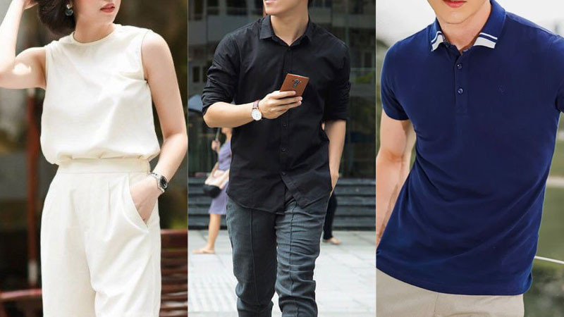 Trang phục màu trắng, đen, xanh cho người tuổi Mùi