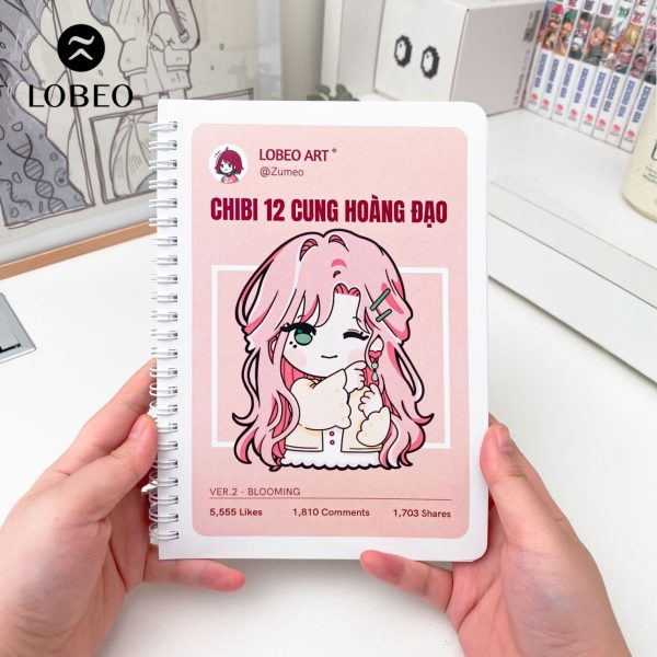 Tranh tô màu chibi cung Ma Kết đáng yêu