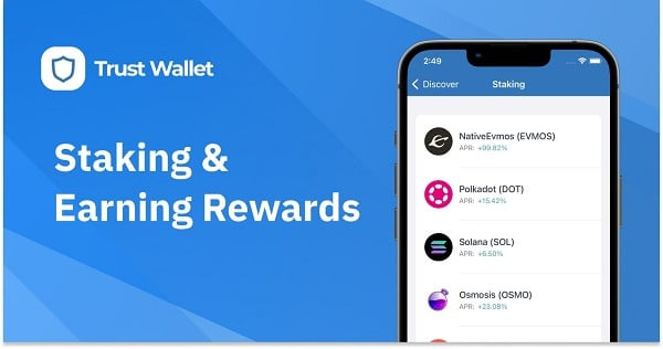 Trust Wallet hỗ trợ staking tiền điện tử, cách tạo thu nhập thụ động với ví Trust