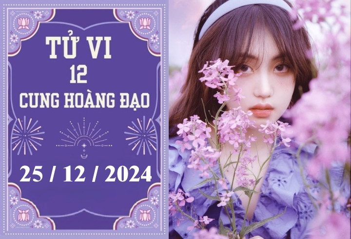 Tử vi 12 cung hoàng đạo 25/12 với hình ảnh các chòm sao trên bầu trời đêm