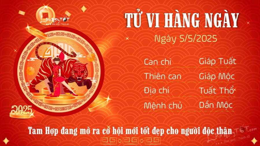 Tử vi 5/5/2025 tuổi Dần