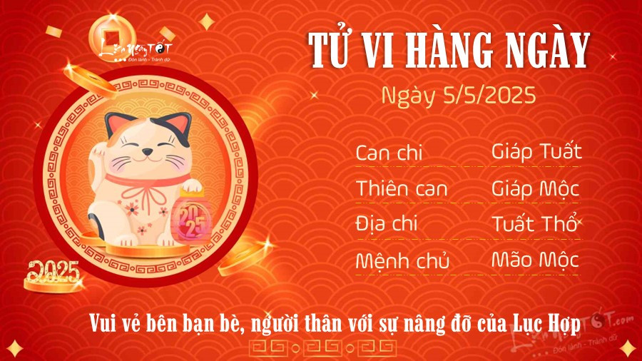 Tử vi 5/5/2025 tuổi Mão
