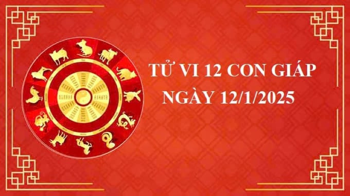 Tử vi ngày 12/1/2025 của 12 con giáp