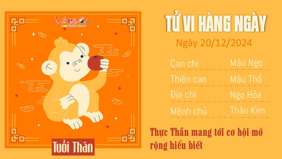 Tử vi ngày 20/12/2024 cho tuổi Thân, khám phá tiềm năng và quản lý tài chính