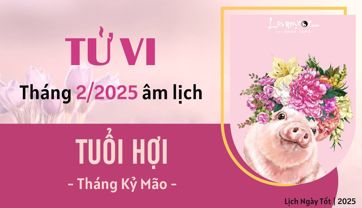 Tử vi tháng 2/2025 tuổi Hợi âm lịch