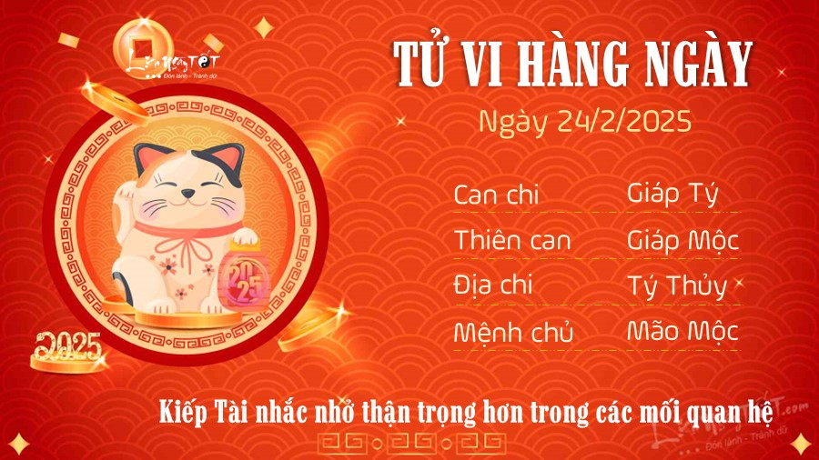 Tử vi tuổi Mão ngày 24/2/2025, hình ảnh con mèo biểu trưng cho sự mềm mỏng nhưng cần cẩn trọng