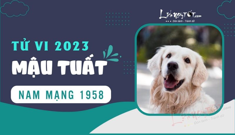 Tử vi tuổi Mậu Tuất 1958 nam mạng năm 2023