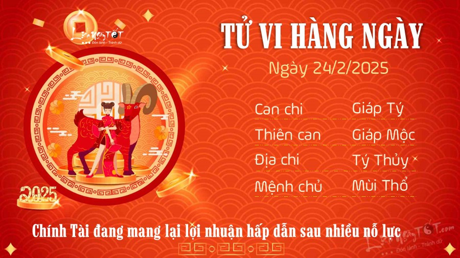 Tử vi tuổi Mùi ngày 24/2/2025, biểu tượng con dê của sự kiên trì và tài lộc