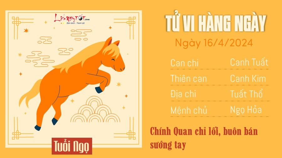 Tử vi tuổi Ngọ ngày 16 tháng 04, tài lộc khởi sắc