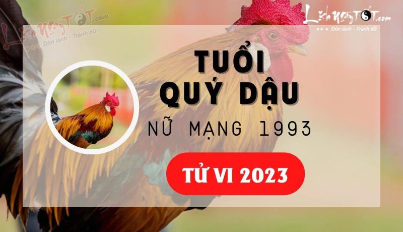 Tử vi tuổi Quý Dậu 1993 nữ mạng năm 2023