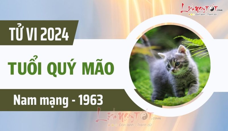 Tử vi tuổi Quý Mão năm 2024 nam mạng