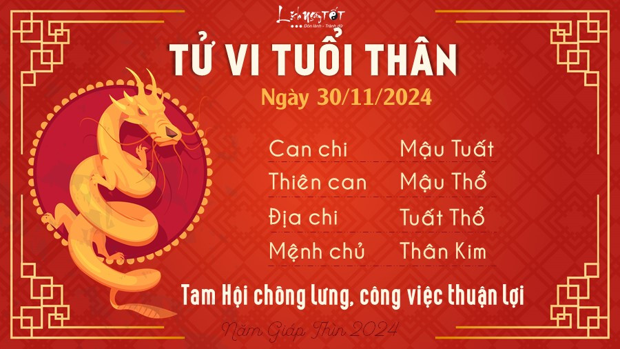 Tử vi tuổi Thân ngày 30/11/2024, biểu tượng con khỉ thông minh và cơ hội thăng tiến.