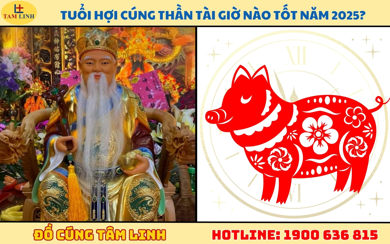 Tuổi Hợi cúng Thần Tài giờ đẹp