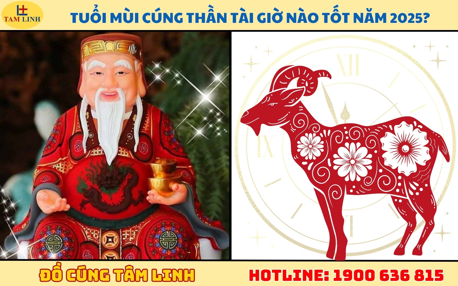 Tuổi Mùi cúng Thần Tài giờ nào tốt