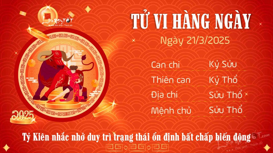 Tuổi Sửu cần duy trì sự ổn định trong vận trình ngày 21
