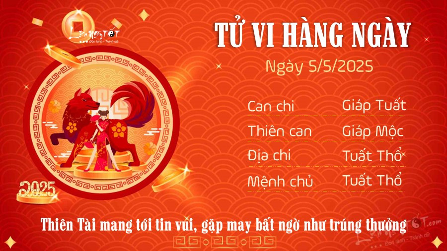 Tuổi Tuất nên giữ gìn sức khỏe trong ngày 5/5/2025