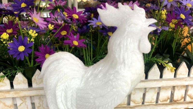 Tượng Gà phong thủy bằng đồng, mang lại may mắn cho tuổi Ất Dậu