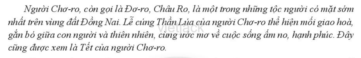 Vật phẩm dâng cúng trong lễ cúng Thần Lúa của người Chơ Ro