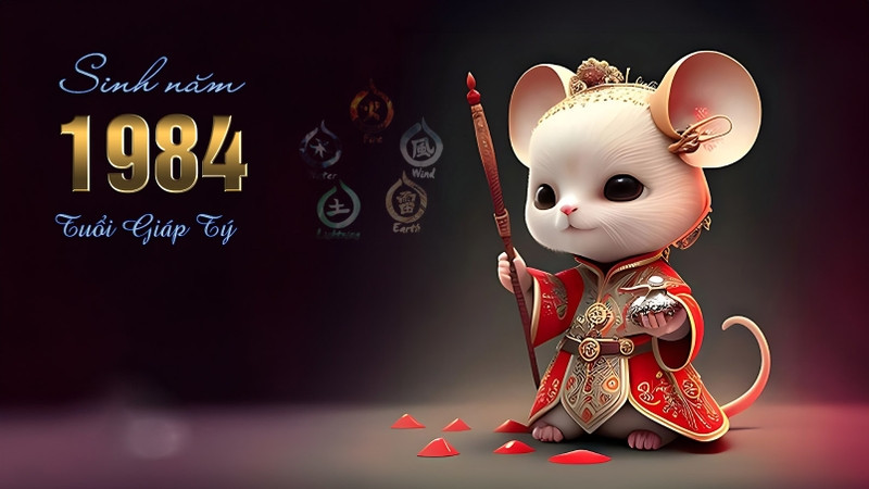 Vật phẩm kim loại màu trắng bạc, thể hiện mệnh Kim của tuổi Giáp Tý 1984.