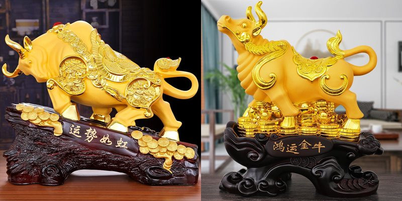 Vật phẩm phong thủy tượng Trâu bằng đồng, mang lại may mắn và tài lộc cho người tuổi Sửu