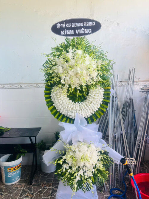Vòng hoa đám tang viếng sui gia