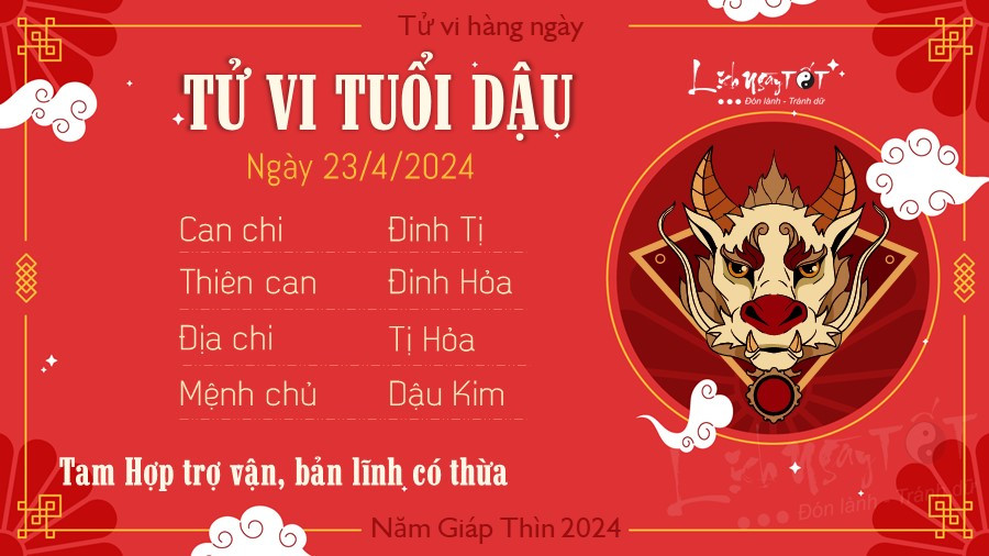 Xem tử vi tuổi Dậu ngày 23 tháng 4 năm 2025
