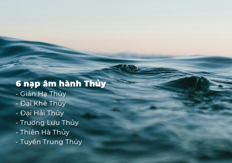 Ý nghĩa các nạp âm hành Thủy, giải đáp Thủy sinh mệnh gì