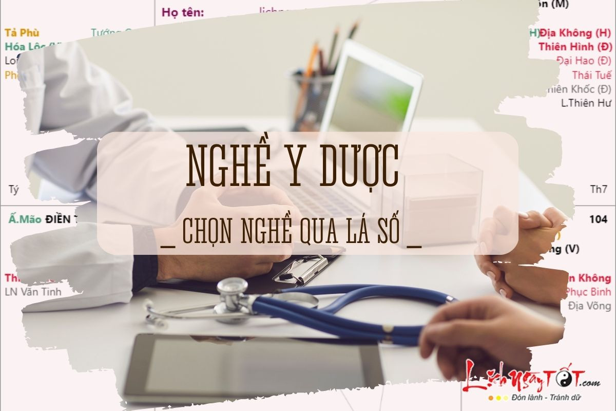 Bác sĩ đang khám bệnh, đại diện cho ngành y dược trong việc phân tích lá số tử vi đoán nghề nghiệp
