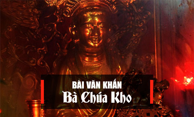 Bài văn khấn đền Bà Chúa Kho được in trên giấy để chuẩn bị cho nghi lễ cúng bái