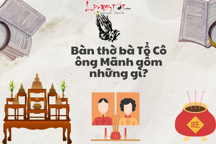 Bàn thờ Tổ Cô trang nghiêm