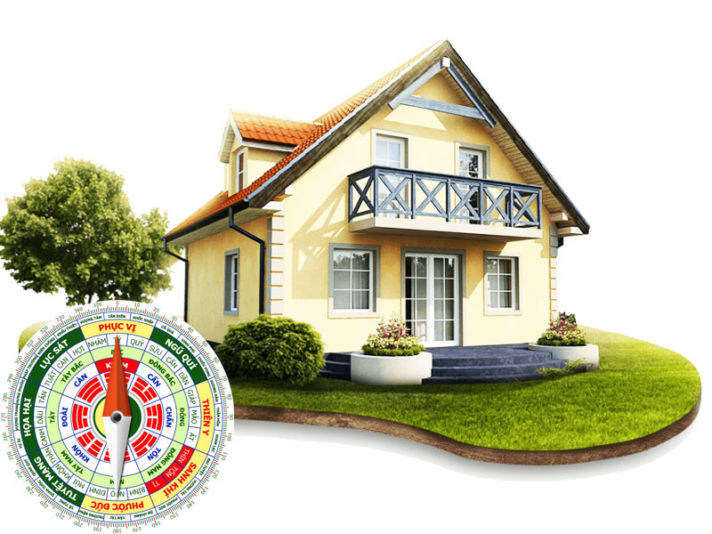 Bát quái và la bàn phong thủy minh họa cung Diên Niên