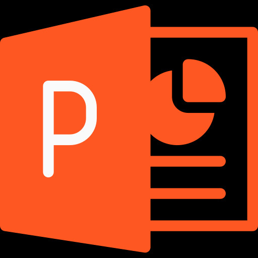 Biểu tượng giáo án powerpoint trên máy tính điện tử